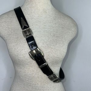 🔹 Nanni Leather and Metal Belt Made in Italy